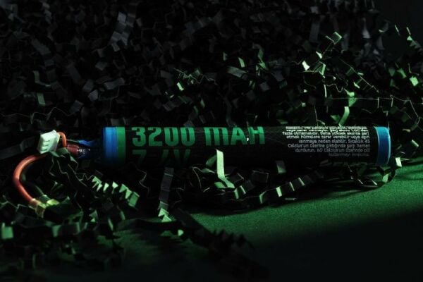 EMR 7.4V 3500mAh Lithium Ion Çubuk Airsoft Pil T-plug