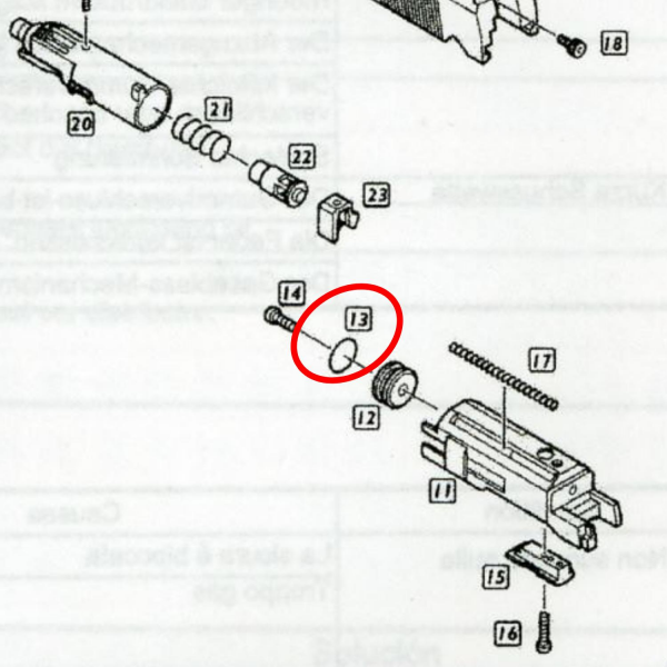 We Hi-Capa 5.1 Piston Başı Parts No #13