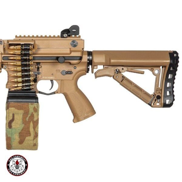 G&G CM16 LMG Combat Machine Tan AEG Airsoft Tüfek