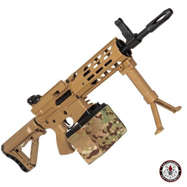 G&G CM16 LMG Combat Machine Tan AEG Airsoft Tüfek