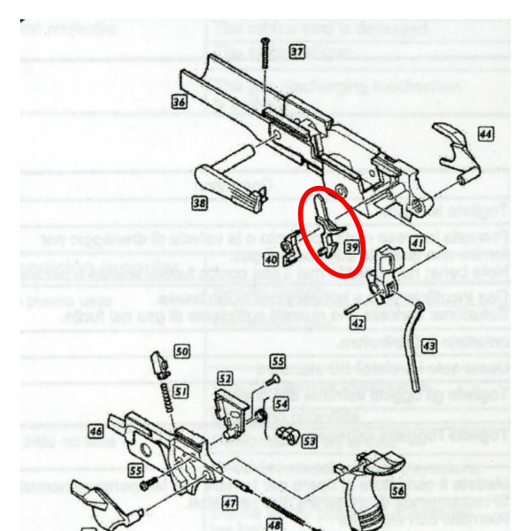 We Hi-Capa 5.1 Kızak Kurucu Parts No #39