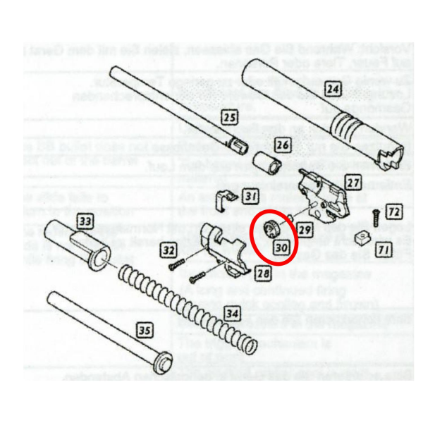 We Hİ-Capa 5.1 Hop-Up Tekeri Parts No #30