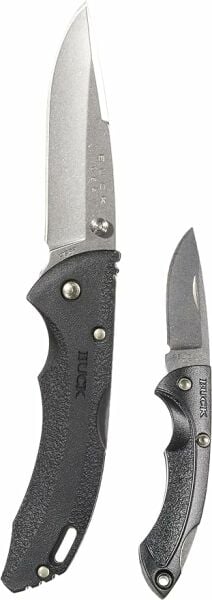 Buck 11818 351 & 352 Testere Ağızlı Çakı Seti, Metal Kutu