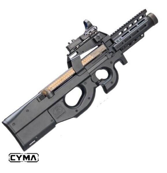 CYMA P90 RIS Raylı Siyah AEG Airsoft Tüfek