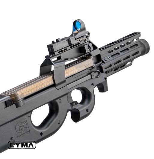 CYMA P90 RIS RAYLI AIRSOFT AEG TUFEK - SIYAH CM060J