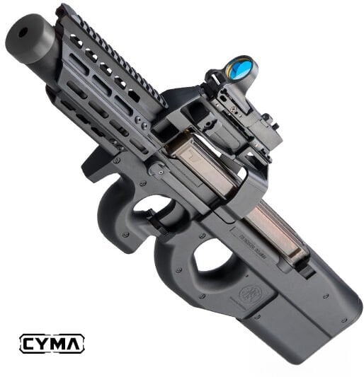 CYMA P90 RIS RAYLI AIRSOFT AEG TUFEK - SIYAH CM060J