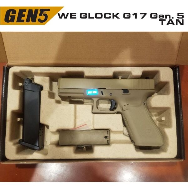 WE Glock G17 Gen5 Tan GBB Airsoft Tabanca