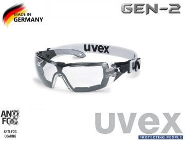 Uvex Pheos Guard Şeffaf Koruyucu Airsoft Gözlük - Kafa Bantlı