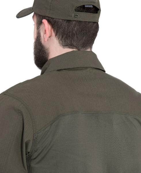 Pentagon Ranger Fermuarlı Rip-Stop Uzun Kollu Gömlek Ranger Green