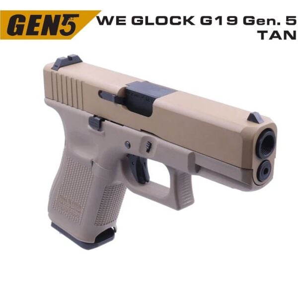 WE Glock G19 Gen5 Tan GBB Airsoft Tabanca
