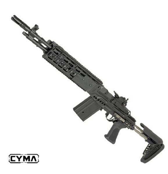 CYMA M14 EBR Black Marksman EBR Dipçikli Full Metal AEG Airsoft Tüfek