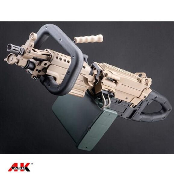 A&K Mugen M249 MK46 Para SAW LMG Tan AEG Airsoft Tüfek