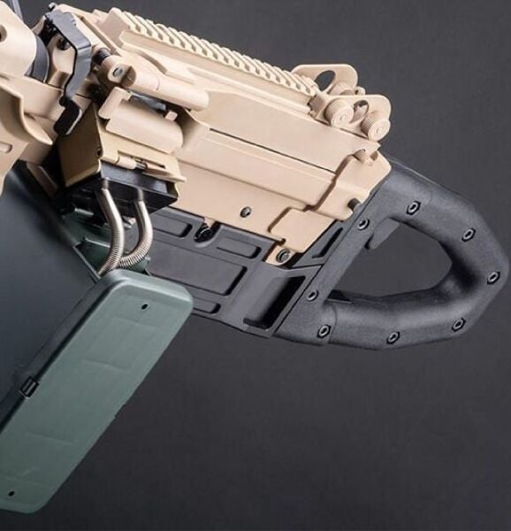 A&K Mugen M249 MK46 Para SAW LMG Tan AEG Airsoft Tüfek