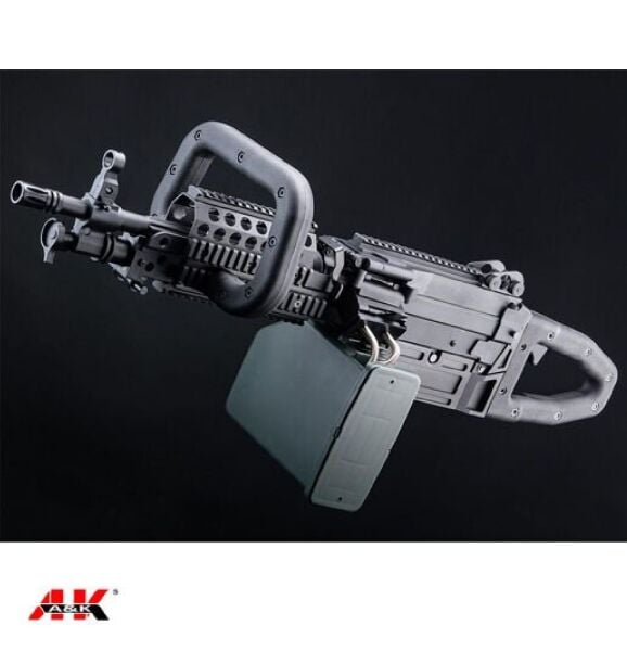 A&K Mugen M249 MK46 SAW LMG Siyah AEG Airsoft Tüfek