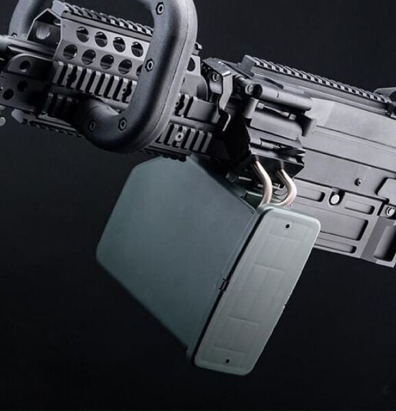 A&K Mugen M249 MK46 SAW LMG Siyah AEG Airsoft Tüfek