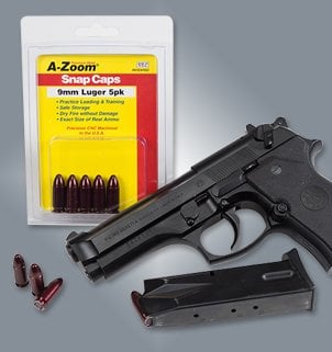 A-ZOOM SNAP CAPS 9 mm Luger