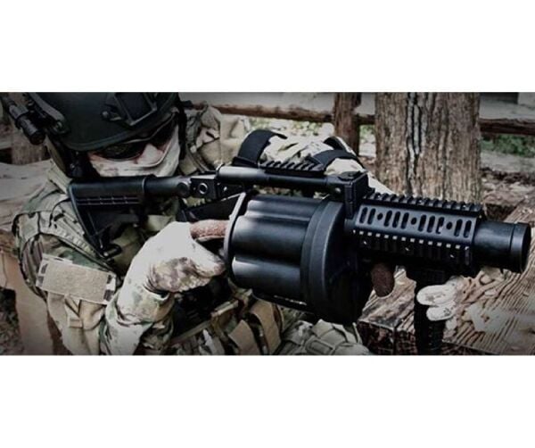 ICS MGL Tam Boy Airsoft Revolver Bombaatar - Siyah