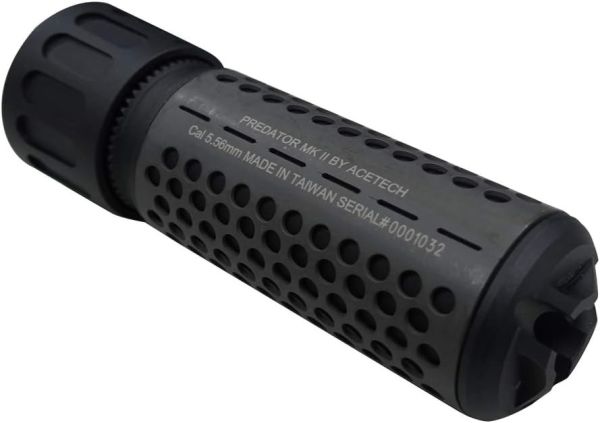 Acetech Predator MKII Airsoft Tracer Susturucu + BrighterC + Çift adaptor dahili set