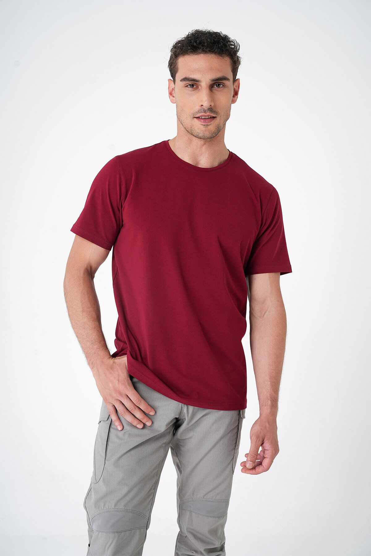 Casual Neo Organic T-shirt  - P-000289 Casual Neo Organic T-shirt  - P-000289 BORDO XS BORDO XS