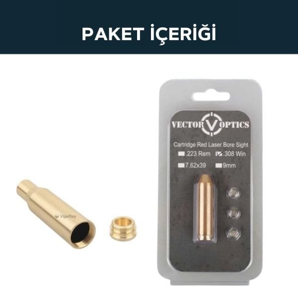 Vector Viperay 308WIN 7mm-08REM Bore Sight Namlu içi Dürbün Sıfırlama Lazeri SCBCR-04