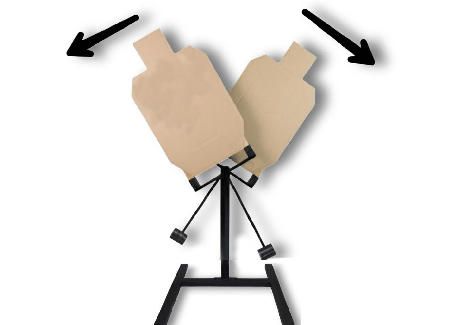 Çift Yönlü Sallanan (Sallanır) Kağıt Hedef Standı. ( Swinger Target )