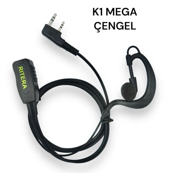 Ritera K1 MEGA Kulağa Geçmeli Siyah Kulaklık