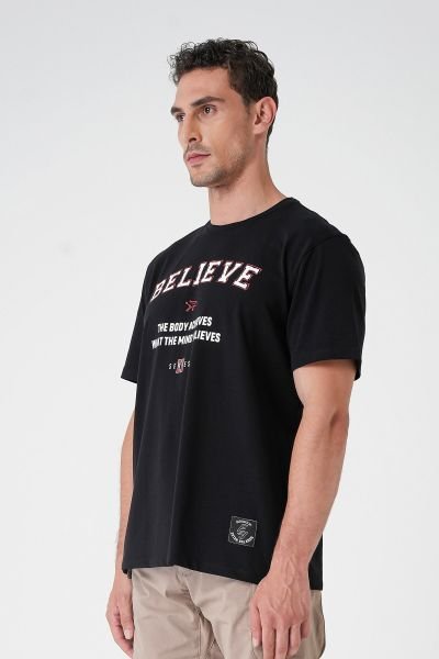 Believe T-shirt By Ertan Balaban Believe T-shirt By Ertan Balaban   BORDO L SİYAH S