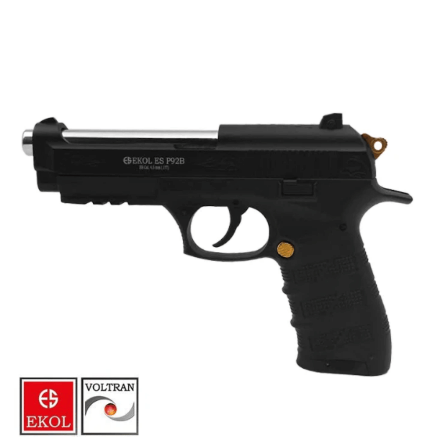 EKOL S P92 B Polimer Siyah Altın Havalı Tab Blwbck