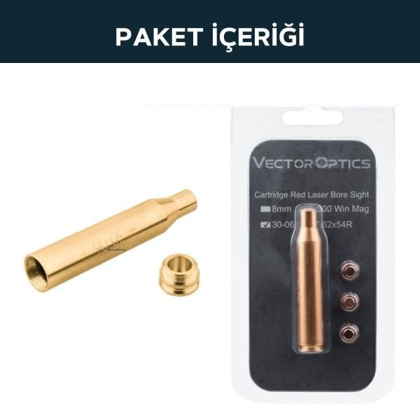 Vector Viperay .30-06mm Bore Sight Namlu içi Dürbün Sıfırlama Lazeri SCBCR-07