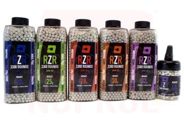 Nuprol RZR 0.25G (0,25g) Red Tracer AirSoft BB 3300 Adet