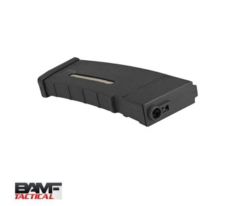 BAMF M4/M16 Airsoft AEG Tütfekler için 30BB Polimer MilSim Şarjör - SIYAH