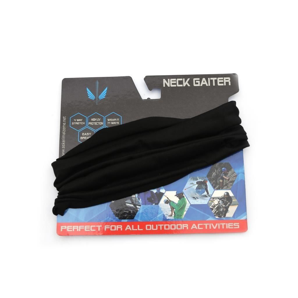 Single Sword Tactical Baff , 17 Farklı Şekilde Kullanılabilen Askeri Bandana Black (Siyah)