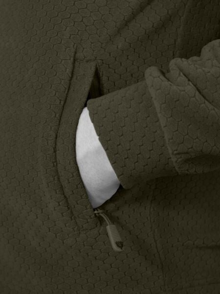 MUDEIR Balıkçı Yaka Petek Model Cepli Polar Yalım HAKİ MUDEIR Balıkçı Yaka Petek Model Cepli Polar Yalım HAKİ M M