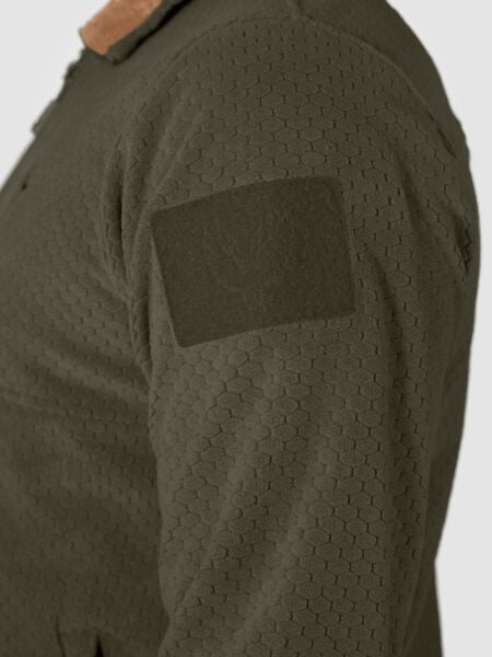 MUDEIR Balıkçı Yaka Petek Model Cepli Polar Yalım HAKİ MUDEIR Balıkçı Yaka Petek Model Cepli Polar Yalım HAKİ M M