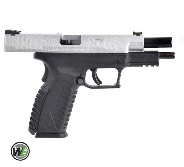 WE Springfield Armory XDM4.5 SILVER 2TONE 6mm GBB Airsoft Tabanca