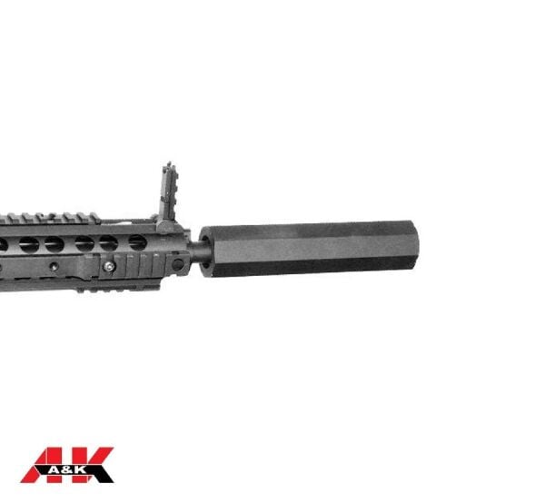 A&K M4 DMR Diamond Head Susturucu Replikalı AEG TÜFEK - Siyah