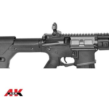 A&K M4 DMR Diamond Head Susturucu Replikalı AEG Airsoft Tüfek - Siyah