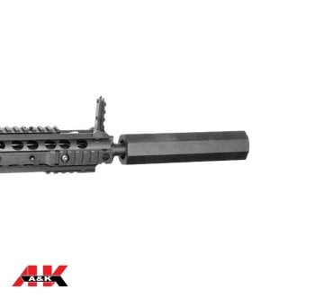 A&K M4 DMR Diamond Head Susturucu Replikalı AEG Airsoft Tüfek - Siyah