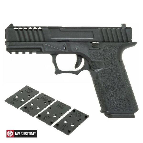 Cybergun AW Glock17 MOS Siyah VX7110 GBB Airsoft Tabanca RedDot Yuvalı
