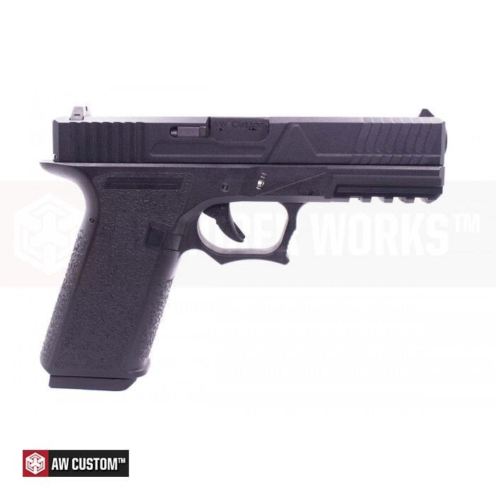 AW Custom Glock18 FullAuto Agency Tipi Siyah Airsoft GBB Tabanca