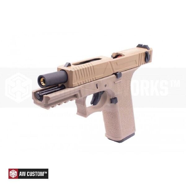 AW VX8301 Glock 18 Agency Full Auto Tan GBB Airsoft Tabanca