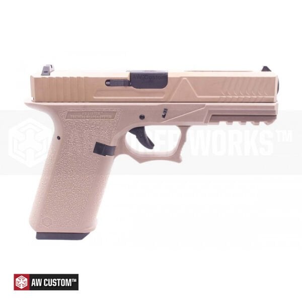AW Custom Glock18 FullAuto Agency Tipi TAN Airsoft GBB Tabanca