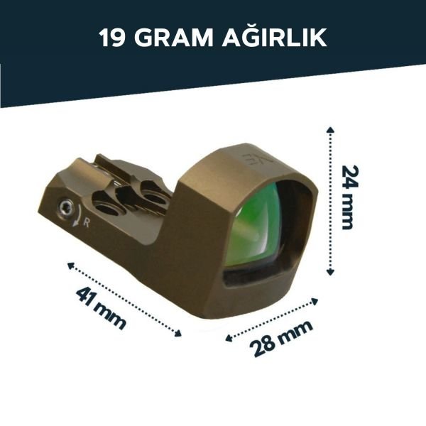 Vector Optics Frenzy-S 1x17x24 AUT RD 3MOA IP67 (MAG) Red Dot Nişangah