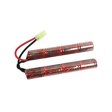 VBPOWER Ni-MH 1600mAh 9,6V Airsoft Dipçik Pili Nunchuck MiniTamia