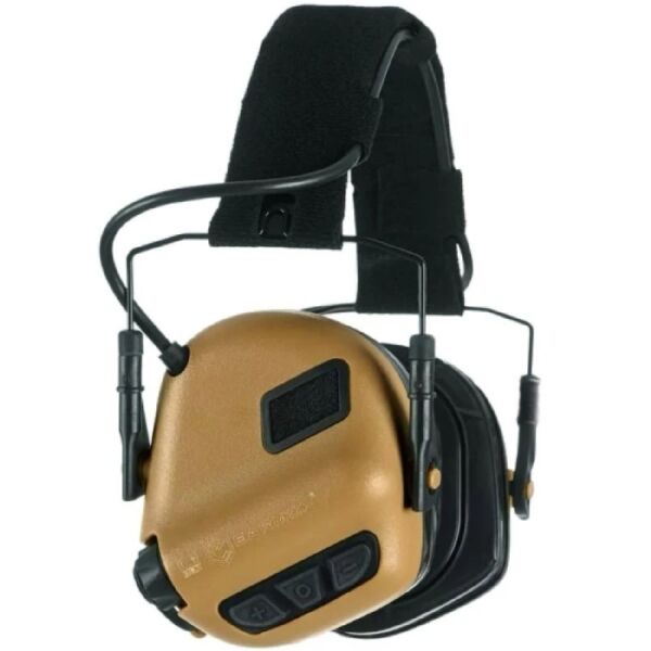 Opsmen Earmor M31 PLUS Elektronik Atış Kulaklığı Kulak Koruma (Cayote Brown) Kahverengi