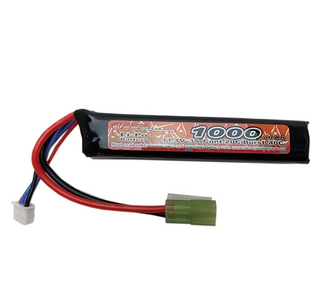VBPOWER LiPO 1000mAh 11,1V Airsoft Pil MiniStick MiniTamia 20C