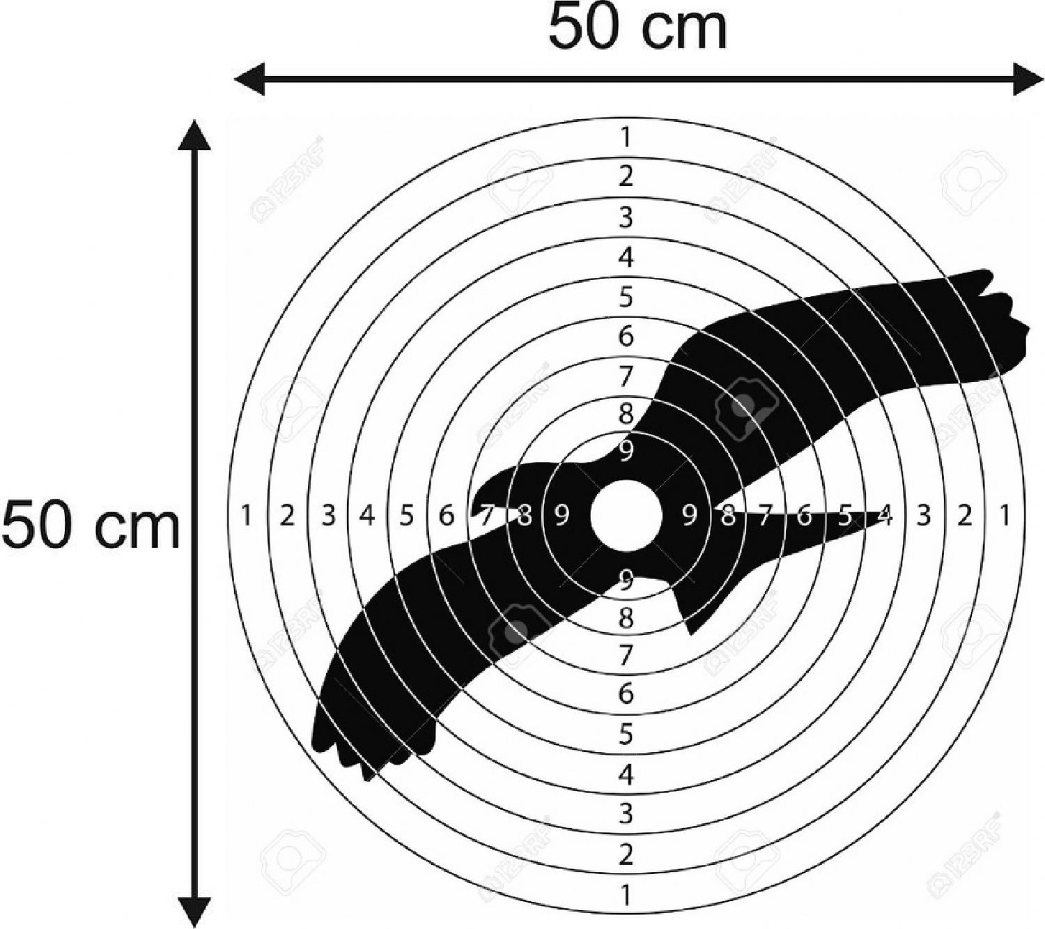 Kağıt Hedef Çeşitleri-Tek Renk 250 Adet 50x50cm MODEL-30