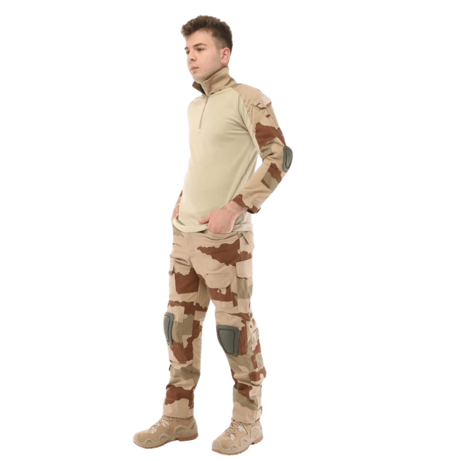 Single Sword Dizlikli Kamuflaj Tactical Erkek Pantolon - Outdoor Taktik Pantolon Ç.KAMUFLAJ