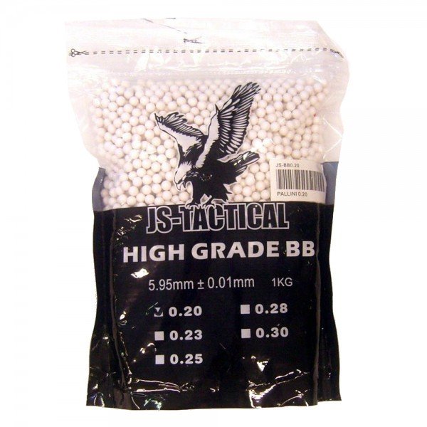 JS-TACTICAL 0.20G AIRSOFT BB MERMI