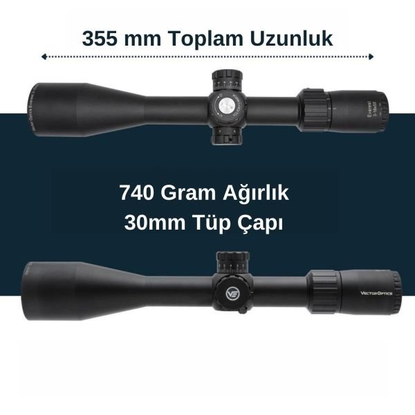 Vector Optics Everest 3-18x50SFP Gen II Tüfek Dürbünü SCOL-06II